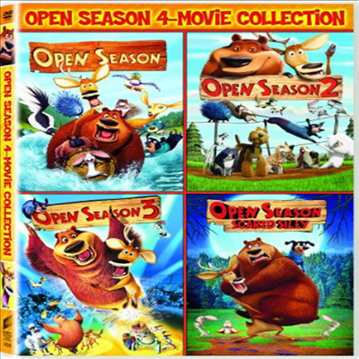 Open Season / Open Season 2 / Open Season 3 / Open Season: Scared Silly: 4-Movie Collection (부그와 엘리엇 / 부그와 엘리엇 2 / 부그와 엘리엇 3 / 부그와 엘리엇: 스케어드 실리)(지역코드1)(한글무자막)(DV