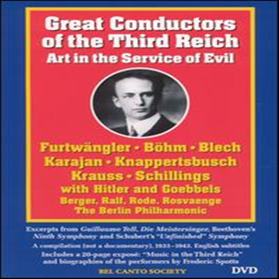 Great Conductors of the Third Reich: Art in the Service of Evil (DVD) - Leo Blech