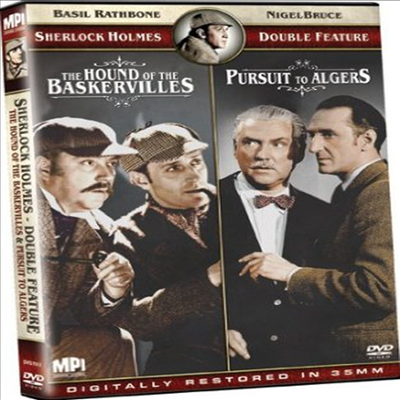 Sherlock Holmes Double Feature: The Hound Of The Baskervilles / Pursuit To Algiers (배스커빌가의 개 / 알제리 추적)(지역코드1)(한글무자막)(DVD)