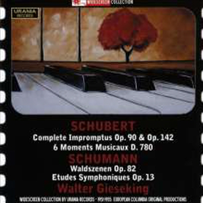슈베르트: 즉흥곡, 악흥의 순간, 슈만: 숲의 정경, 교향적 연습곡 (Schubert: Impromptus D.899 &amp; 935, Moments Musicaux D.780, Schumann: Waldszenen Op.82, Symphonische Etuden Op.13)(CD) - Walter Gieseking