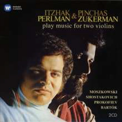 펄만 &amp; 주커만 - 바이올린 이중주 작품집 (Itzhak Perlman &amp; Pinchas Zukerman play Music for two Violins) (2CD)(Digipack) - Itzhak Perlman