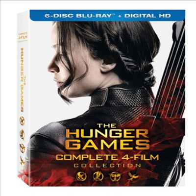 Hunger Games: Complete 4 Film Collection (헝거게임) (한글무자막)(Blu-ray)