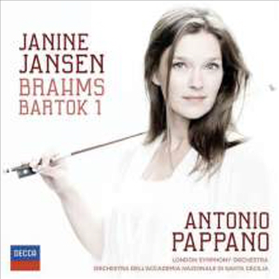 브람스: 바이올린 협주곡, 바르톡: 바이올린 협주곡 1번 (Brahms: Violin Concerto,Bartok: Violin Concerto No.1)(CD) - Janine Jansen