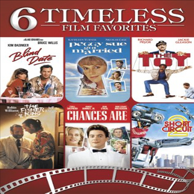 6 Timeless Film Favorites: Blind Date / Peggy Sue Got Married / The Toy / Fisher King / Chances Are / Short Circuit 2 (데이트 소동 / 페기 수 결혼하다)(지역코드1)(한글무자막)(DVD)