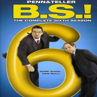 Penn &amp; Teller Bs: Complete Sixth Season (팬 앤 텔러)(지역코드1)(한글무자막)(DVD)