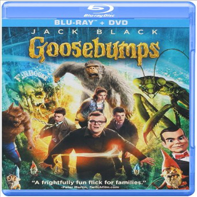 Goosebumps (구스범스)(Blu-ray + DVD + UltraViolet)(한글무자막)(Blu-ray)