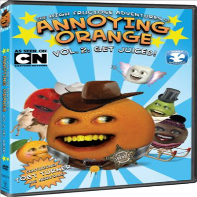 The High Fructose Adventures Of Annoying Orange: Vol. 2 - Get Juiced (더 하이 프럭토스 어드벤쳐스 오브 어노잉 오렌지: 볼륨 2)(지역코드1)(한글무자막)(DVD)