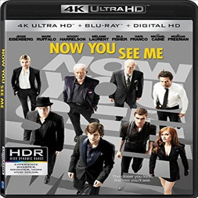 Now You See Me (나우 유 씨 미: 마술사기단) (한글무자막)(4K Ultra HD + Blu-ray + Digital HD)