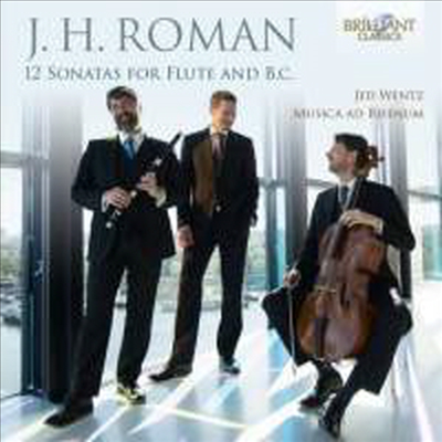 로만: 플루트와 통주저음을 위한 12개의 소나타 (Roman: 12 Sonatas for Flute and Continuo) (2CD) - Jed Wentz