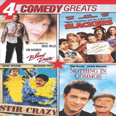 4 Comedy Greats (Slackers, Stir Crazy, Nothing in Common, Blind Date) (코미디 그레이츠)(지역코드1)(한글무자막)(DVD)