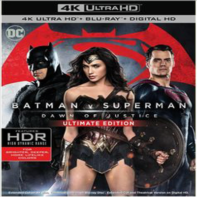 Batman v Superman: Dawn Of Justice (배트맨 대 슈퍼맨: 저스티스의 시작)(4K Ultra HD + Blu-ray)(한글무자막)