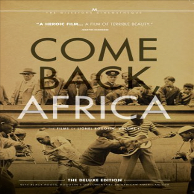 Come Back Africa: The Films Of Lionel Rogosin - Volume 2 (컴 백 아프리카: 더 필름스 오브 라이오넬 로고신)(지역코드1)(한글무자막)(DVD)