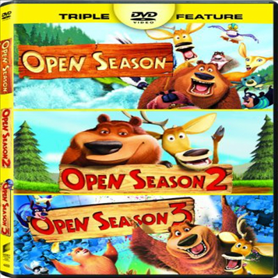 Open Season Triple Feature: Open Season / Open Season 2 / Open Season 3 (부그와 엘리엇 / 부그와 엘리엇 2 / 부그와 엘리엇 3)(지역코드1)(한글무자막)(DVD)