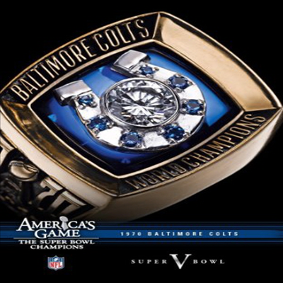 NFL America&#39;s Game: 1970 COLTS (Super Bowl V) (NFL 아메리카 게임 슈퍼볼) (지역코드1)(한글무자막)(DVD-R)