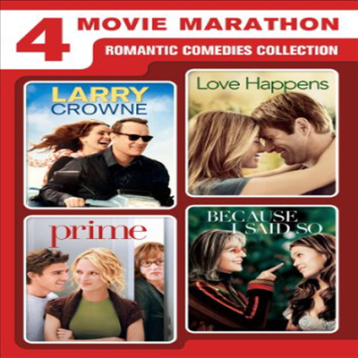 4 Movie Marathon: Romantic Comedies Collection (Larry Crowne / Love Happens / Prime / Because I Said So) (로맨틱 코미디 컬렉션)(지역코드1)(한글무자막)(DVD)