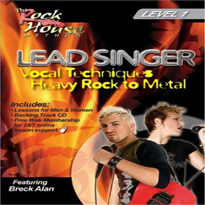 Breck Alan, Lead Singer Vocal Techniques Heavy Rock to Metal Level 1 (브렉 알란 리드 싱어 보컬)(지역코드1)(한글무자막)(DVD)