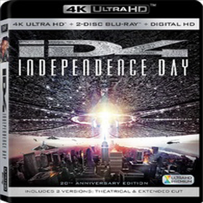 Independence Day (인디펜던스 데이) (한글무자막)(4K Ultra HD + 2-Disc Blu-ray + Digital HD)