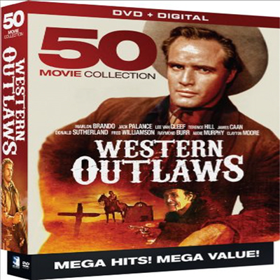 Western Outlaws - 50 Movie MegaPack (웨스턴 아웃로우)(지역코드1)(한글무자막)(DVD)