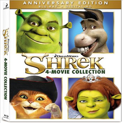 Shrek 4 Movie Collection (슈렉 컬렉션) (한글무자막)(Blu-ray)