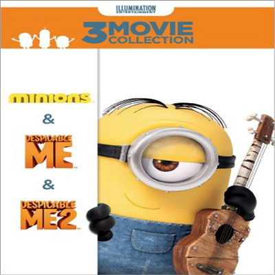 3 Movie Collection: Despicable Me / Despicable Me 2 / Minions (슈퍼배드 / 슈퍼배드 2 / 미니언즈)(지역코드1)(한글무자막)(DVD)