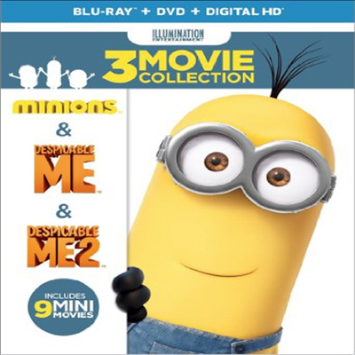 Despicable Me 3-Movie Collection : Despicable Me / Despicable Me 2 / Minions (슈퍼배드 1 / 슈퍼배드 2 / 미니언즈)(한글무자막)(Blu-ray)
