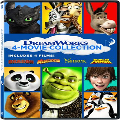 Dreamworks 4-Movie Collection (드림웍스 4 무비 컬렉션)(지역코드1)(한글무자막)(DVD)