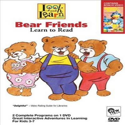 Look &amp; Learn: Bear Friends - Learn To Read (룩 앤 런)(지역코드1)(한글무자막)(DVD)