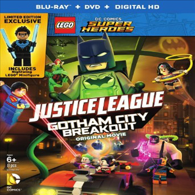 LEGO DC Comics Super Heroes: Justice League: Gotham City Breakout (레고 DC 코믹스 슈퍼 히어로즈 : 저스티스 리그)(한글무자막)(Blu-ray)