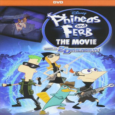 Phineas & Ferb The Movie: Across Second Dimension (피니와 퍼브)(지역코드1)(한글무자막)(DVD)
