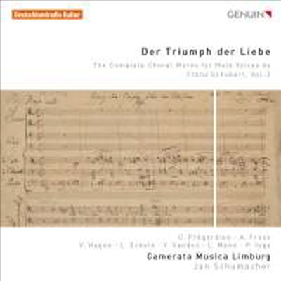 슈베르트: 사랑의 승리 - 남성 합창 작품 전곡 2집 (Schubert: Der Triumph der Liebe - The Complete Choral Works for Male Voices Vol. 2)(CD) - Jan Schumacher