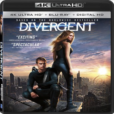 Divergent (다이버전트) (한글무자막)(4K Ultra HD + Blu-ray + Digital HD)