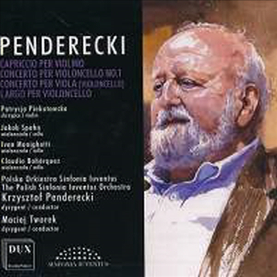 펜데레츠키: 비올라 협주곡, 첼로 협주곡 &amp; 바이올린과 관현악을 위한 카프리치오 (Penderecki: Viola Concerto, Cello Concerto &amp; Capriccio For Violin &amp; Orchestra)(CD) - Maciej Tworek