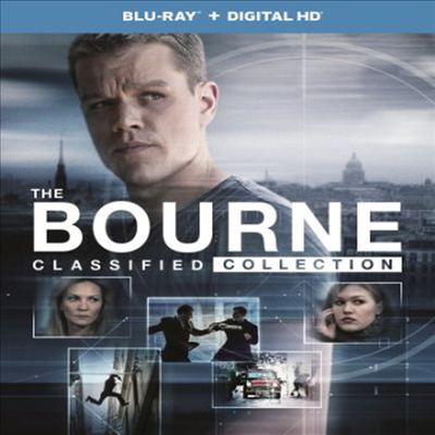 The Bourne Classified Collection :Bourne Identity / Bourne Supremacy / Bourne Ultimatum / Bourne Legacy (본 컬렉션)(한글무자막)(Blu-ray)