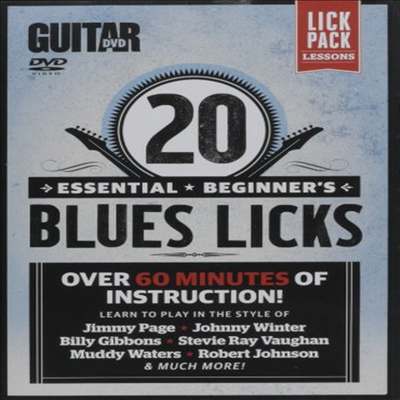 Guitar World: 20 Essential Beginner&#39;s Blues Licks (기타 월드: 20 에센셜 비기너스 블루스 릭스)(한글무자막)(한글무자막)(DVD)