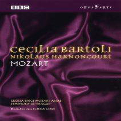 바르톨리와 아르농쿠르 - 모차르트 아라아와 교향곡 38번 &#39;프라하&#39; (Bartoli &amp; Harnoncourt - Mozart: Arien &amp; Sinfonie Nr.38 &#39;Prager&#39;) (PAL방식)(DVD) - Cecilia Bartoli