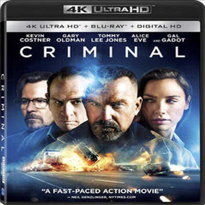 Criminal (크리미널) (한글무자막)(4K Ultra HD + Blu-ray + Digital HD)