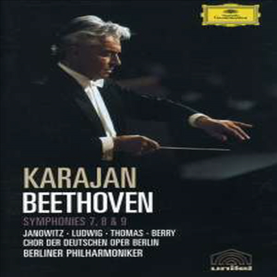 베토벤 : 교향곡 7-9번 &#39;합창&#39; (Beethoven : Symphonien Nos.7~9 &#39;Choral&#39;) (DVD) - Herbert von Karajan