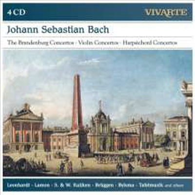 바흐: 브란덴부르그 협주곡, 하프시코드 협주곡, 바이올린 협주곡 (Bach: Brandenburg Concertos No.1-6, Harpsichord Concertos, Violin Concertos) (4CD Boxset) - Jeanne Lamon
