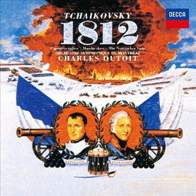 [수입] 차이코프스키: 1812년 서곡, 이탈리아 기상곡, 슬라브 행진곡 (Tchaikovsky: Works For Orchestra) - Charles Dutoit