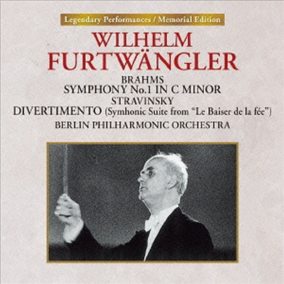 브람스: 교향곡 1번, 스트라빈스키: 디베르티멘토 (Brahms: Symphony No.1, Stravinsky: Divertimento) (UHQCD)(일본반) - Wilhelm Furtwangler