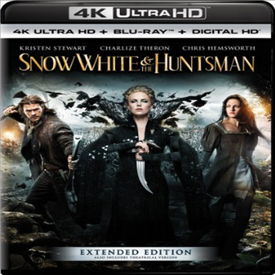 Snow White & The Huntsman: Extended Edition (스노우 화이트 앤 더 헌츠맨) (한글무자막)(4K Ultra HD + Blu-ray + Digital HD)