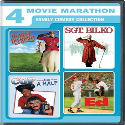 Dudley Do-Right / Sgt. Bilko / Cop And A Half / Ed (폭소 기마 특공대 / 말뚝상사 빌코 / 사고뭉치 형사 / 에드)(지역코드1)(한글무자막)(DVD)