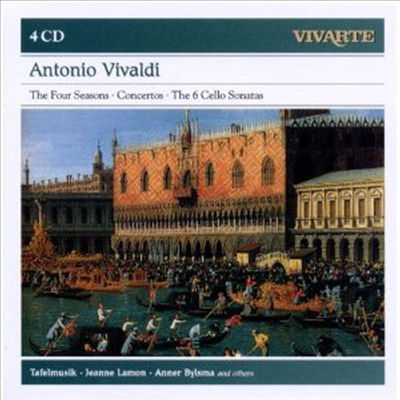 비발디: 사계, 협주곡, 첼로 소나타 (Vivaldi: Four Seasons, Concertos, Cello Sonatas) (4CD Boxset) - Jeanne Lamon