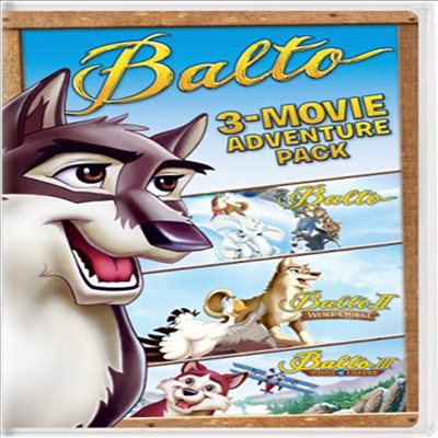 Balto 3-Movie Family Fun Pack (발토)(지역코드1)(한글무자막)(DVD)