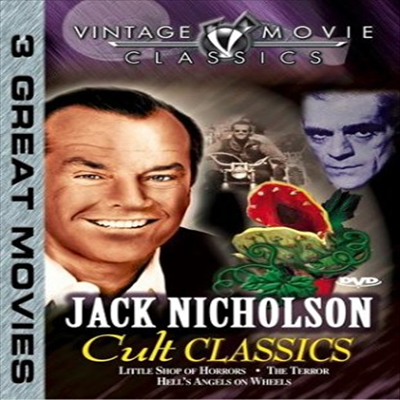 Jack Nicholson: Little Shop Of Horrors / The Terror / Hell&#39;s Angels On Wheels (흡혈 식물 대소동 / 테러 / 오토바이 위의 지옥의 천사들)(지역코드1)(한글무자막)(DVD)