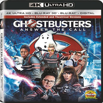 Ghostbusters (2016) (고스트버스터즈) (한글무자막)(4K Ultra HD + Blu-ray 3D + Blu-ray + Digital)