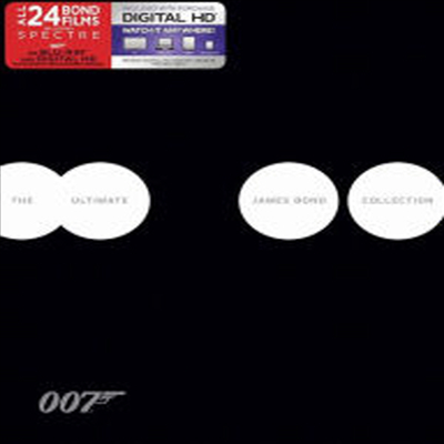 The Ultimate James Bond Collection: Including 007 Spectre (디 얼티밋 제임스 본드 컬렉션) (한글무자막)(24Blu-ray + Digital HD)(Boxset)