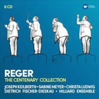 100주년 기념 - 막스 레거 걸작집 (Max Reger - The Centenary Collection) (8CD Boxset) - Hilliard Ensemble