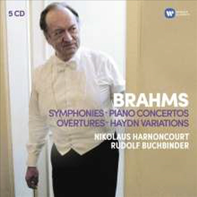 브람스: 교향곡 전집 1번 - 4번 &amp; 피아노 협주곡 1번, 2번 (Brahms: Complete Symphonies Nos.1 - 4 &amp; Piano Concertos Nos.1 - 2) (5CD Boxset) - Nikolaus Harnoncourt