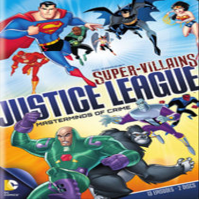 DC Super Villains Justice League: Masterminds Of Crime (슈퍼 빌런스 저스티스 리그: 마스터마인즈 오브 크라임)(지역코드1)(한글무자막)(DVD)